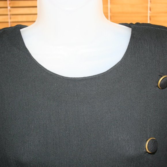 Sarah Richards Straight Pencil Dress With Shoulder Pads Size 3/4 - Picture 6 of 10